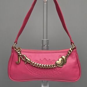 VINTAGE Y2K JUICY COUTURE GENUINE LEATHER BAGUETTE BAG